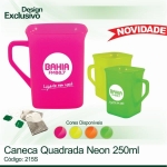 MZ0349/CANECA QUADRADA NEON 250ML