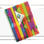 Formato: 17,5x 24,5 cm Miolo: Pautado ou Quadriculado Personalizado impresso a uma cor (1x1), papel off-set 75g/m² contendo 96 folhas (192 páginas) 01 folha com Dados Pessoais (PADRONIZADO) 01 folha com Calendário. (PADRONIZADO) Acabamento em wire-o. Capa: capa dura impressa a quatro cores (4x0). Contra-Capa: impressão 4x0 Acabamento: laminação Fosca ou Brilho Item Adicional Bolsa Adicional: Bolsa em sarja no incio do caderno Miolo Personalizado: logotipo impresso em todas as páginas. 01 folha personalizada colorida - impressão 4x0 Item Opcional:l : Bolsa em sarja no incio do caderno: + R$ 0,60 Quantidade mínima: 100